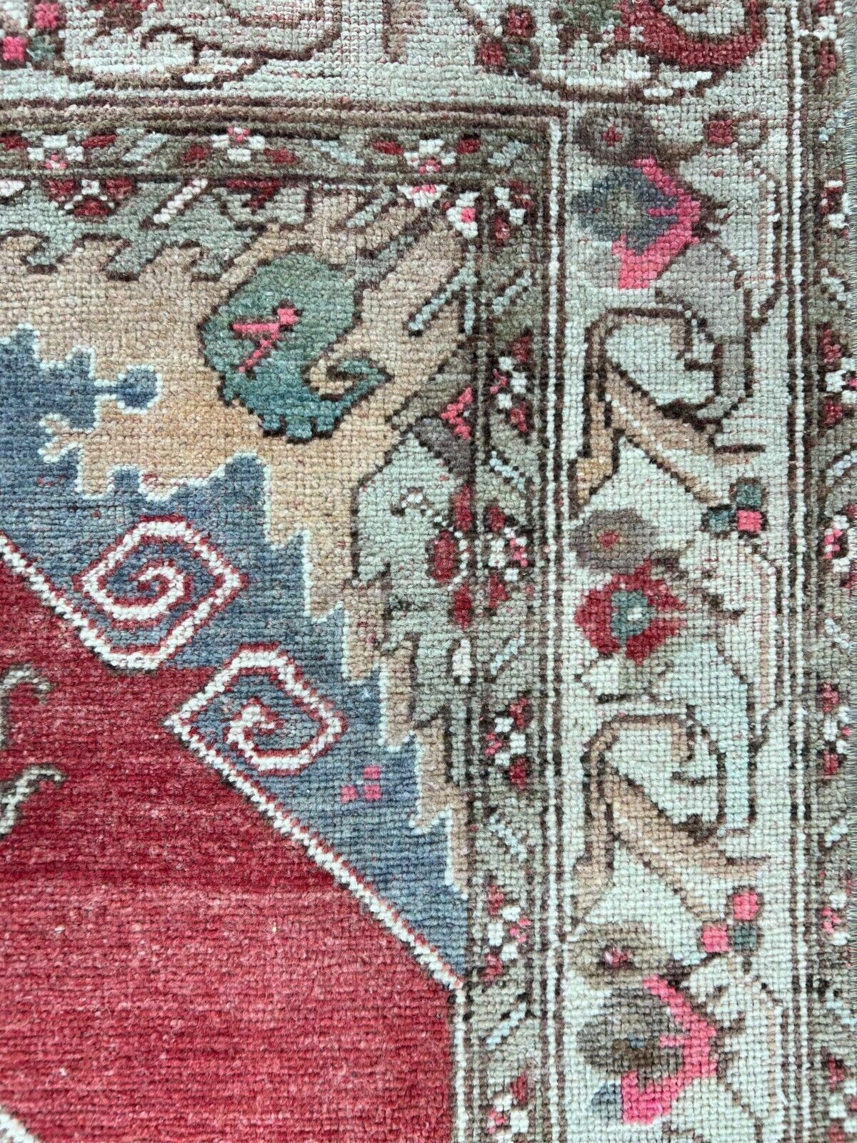 photo furniture 3.3x10.2 Ft Antique Turkish Oushak Runner. One Of A Kind Wool Rug