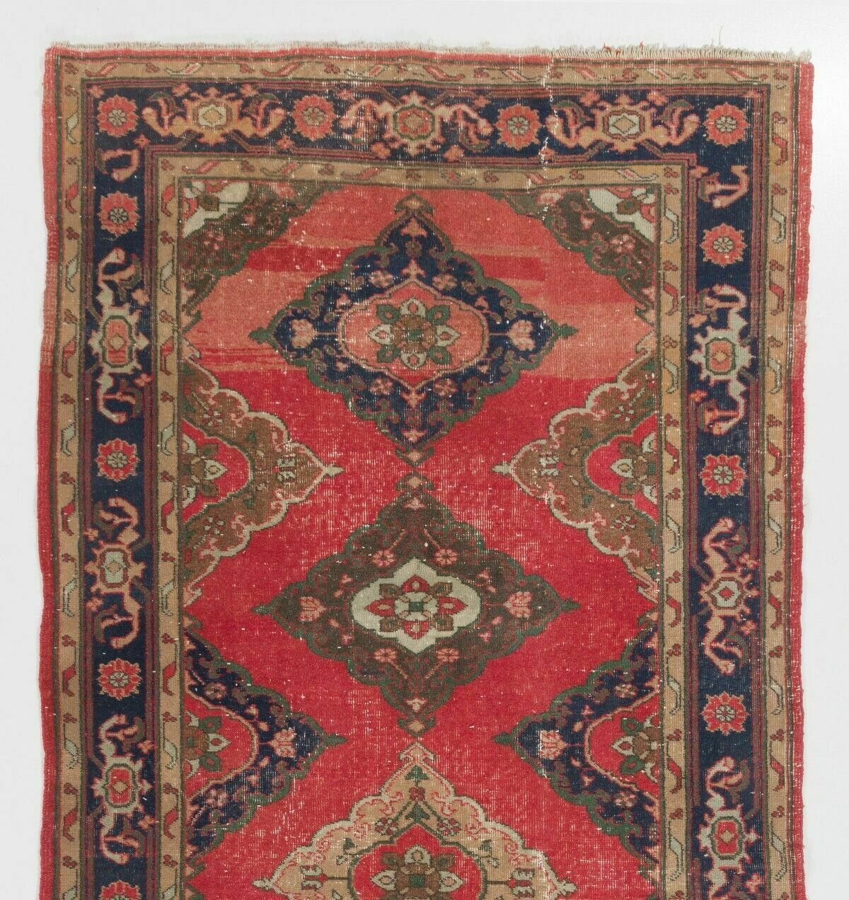 5x11.2 Ft Vintage Anatolian Village Runner. Hand Knotted Wool Rug For Hallway photo furniture