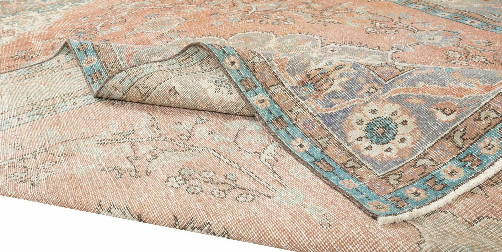 7.8x10.7 Ft One Of A Kind Turkish Old Rug, Traditional Handmade Vintage Carpet photo for sale