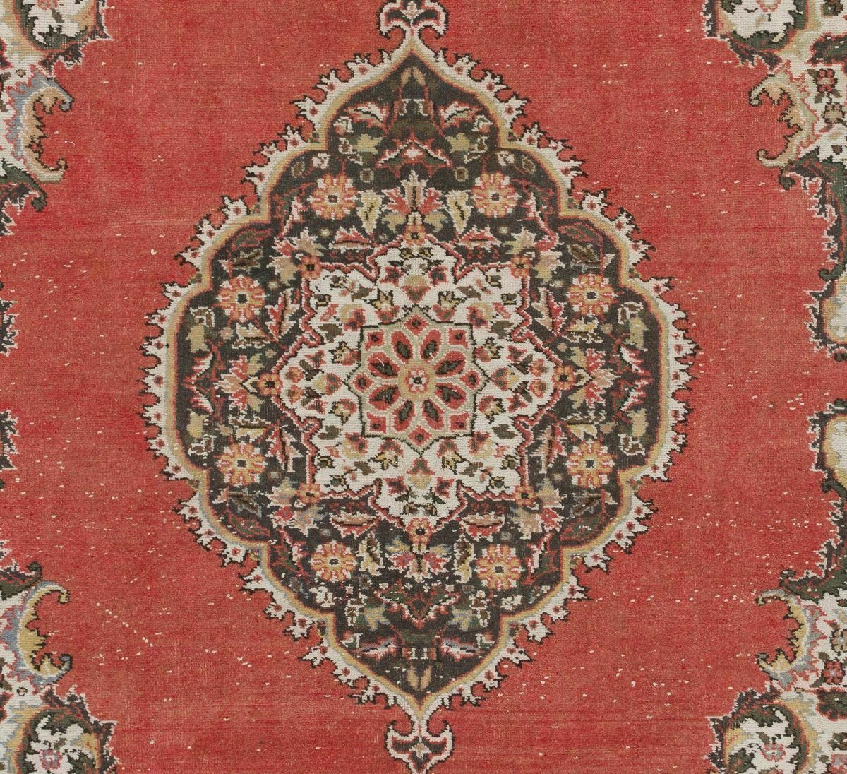 7.2x11.5 Ft Vintage Hand Knotted Turkish Village Rug photo Textiles