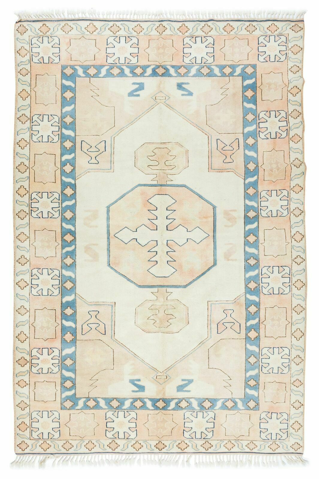 6.7x9.7 Ft Handmade Turkish Rug For Bedroom, Living Room, Dining Room & Kitchen