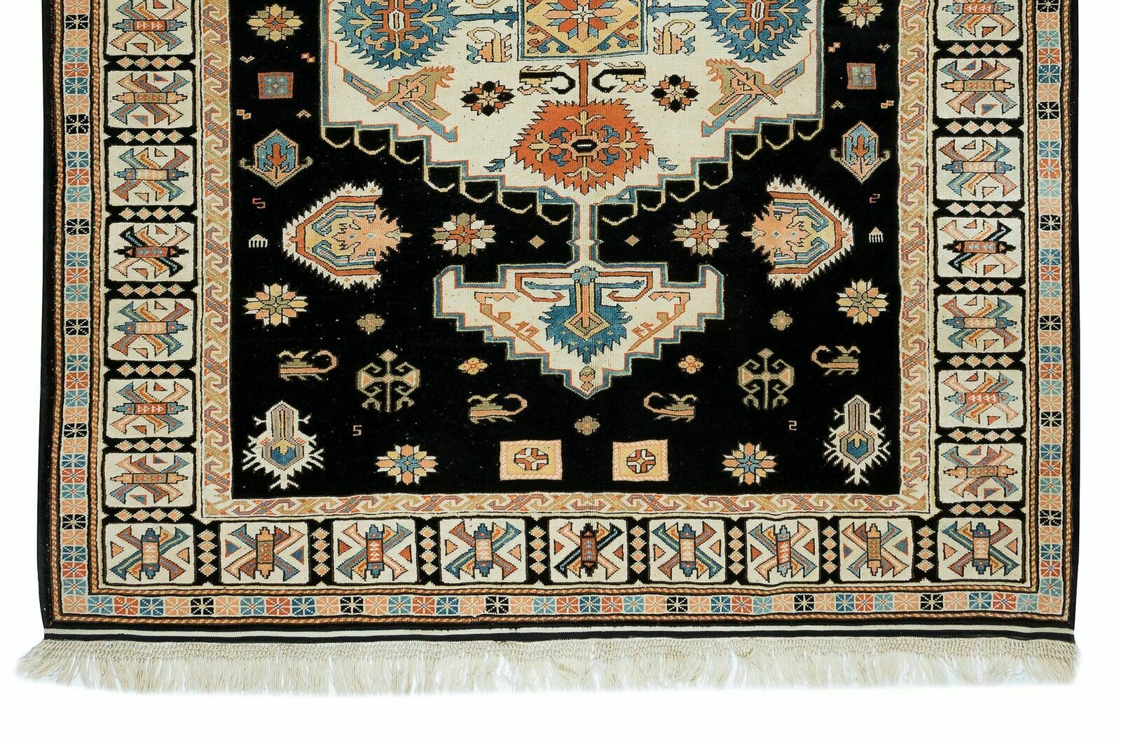 Vintage handgemaakt Turks wollen vloerkleed voor thuis en op kantoor photo 1598.0