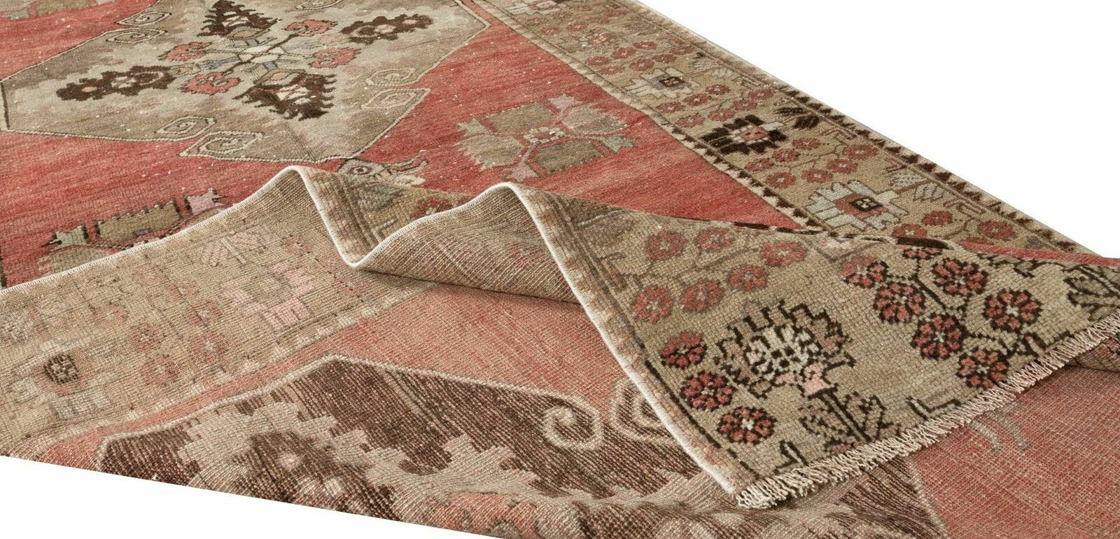 3.5x10 Ft Traditional Hand Knotted Anatolian Runner Rug For Hallway, Circa 1960 photo for sale