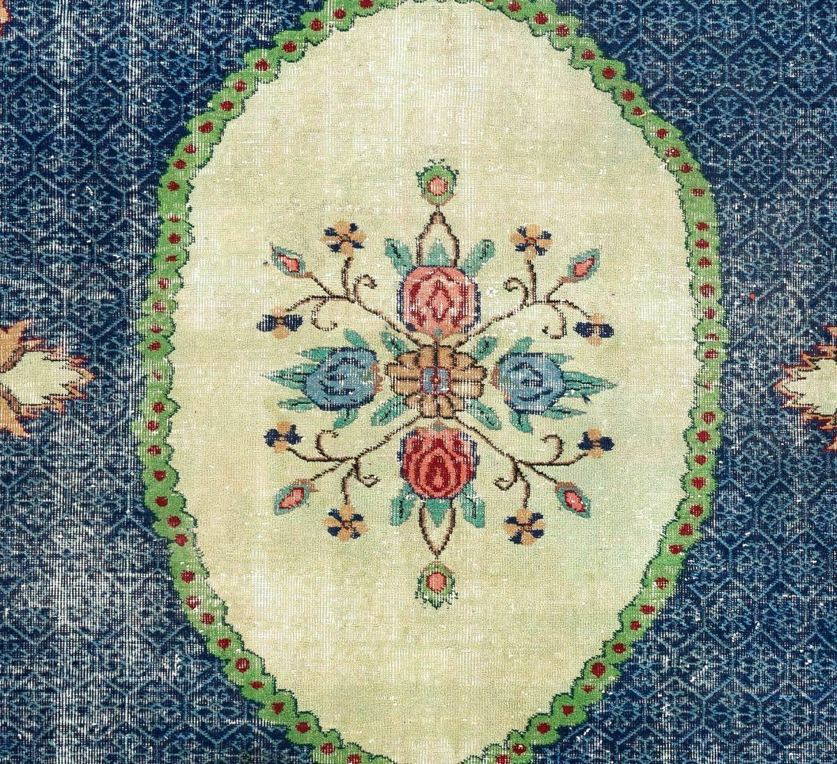 7.2x10.5 Ft Hand Knotted Vintage European Rug photo Textiles