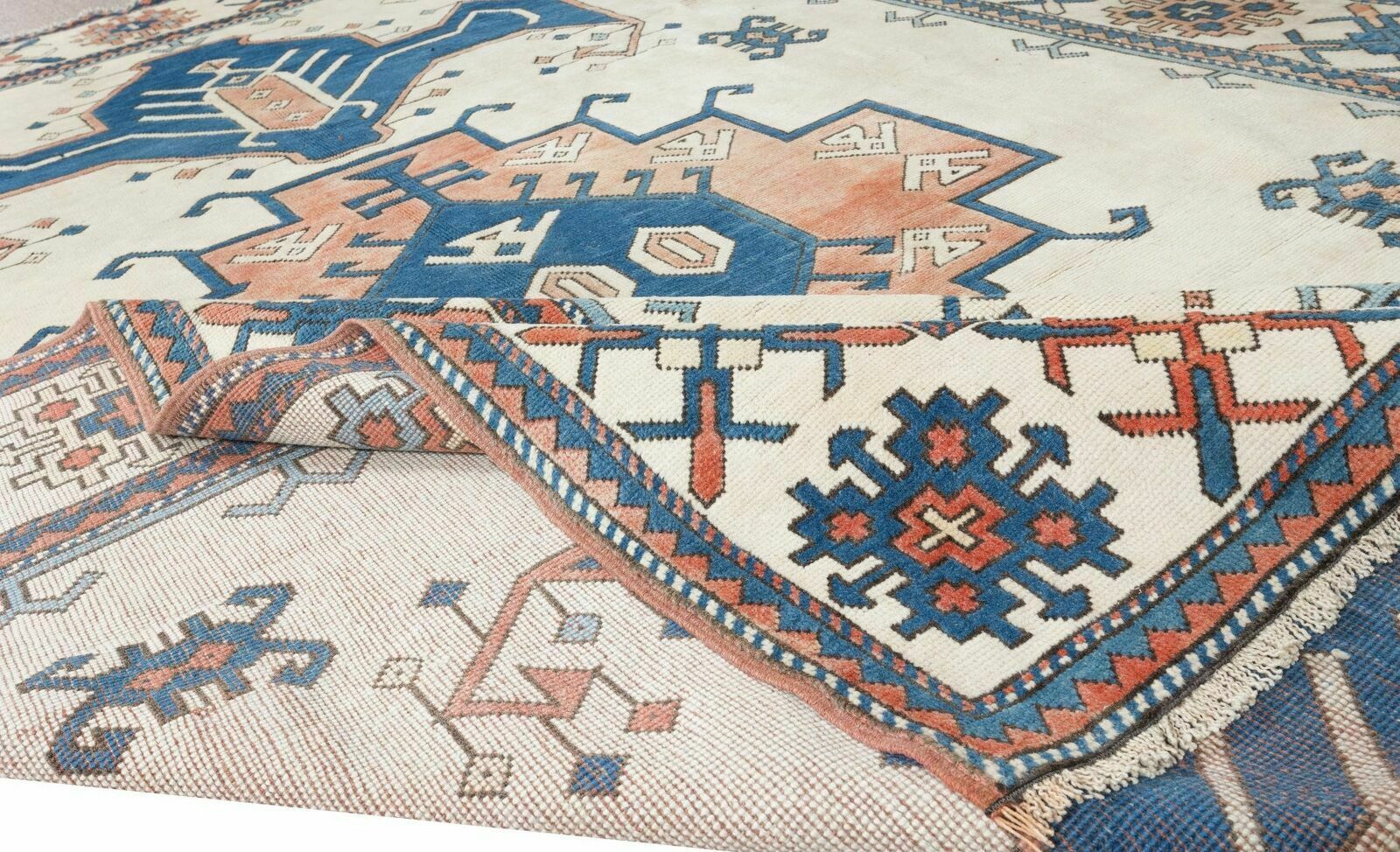 7.7x10.9 Ft One Of A Kind Traditional Turkish Rug, Hand Knotted Vintage Carpet photo for sale