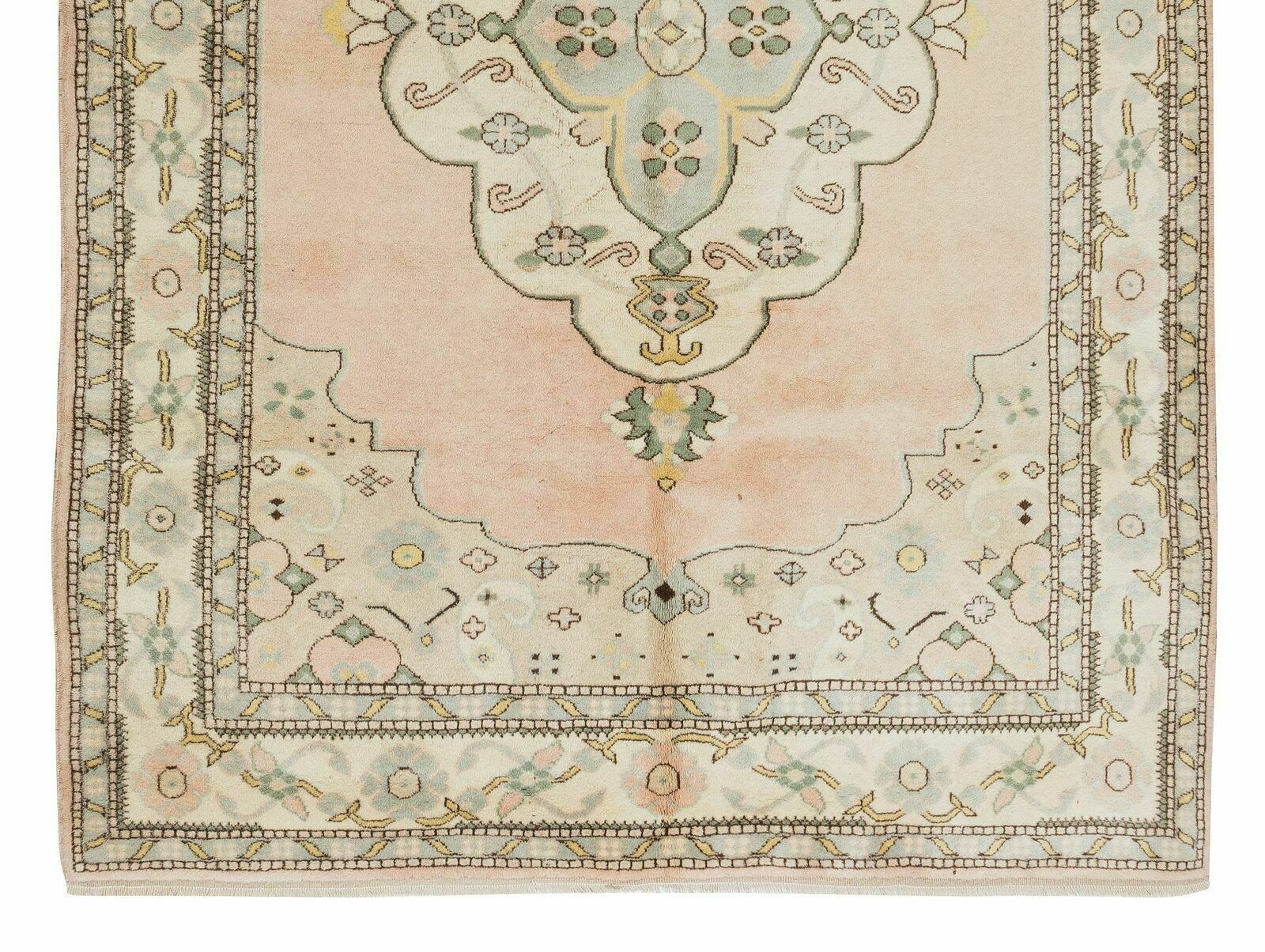 Mid Century Hand Knotted Central Anatolian Rug With Medallion Design photo 570.0