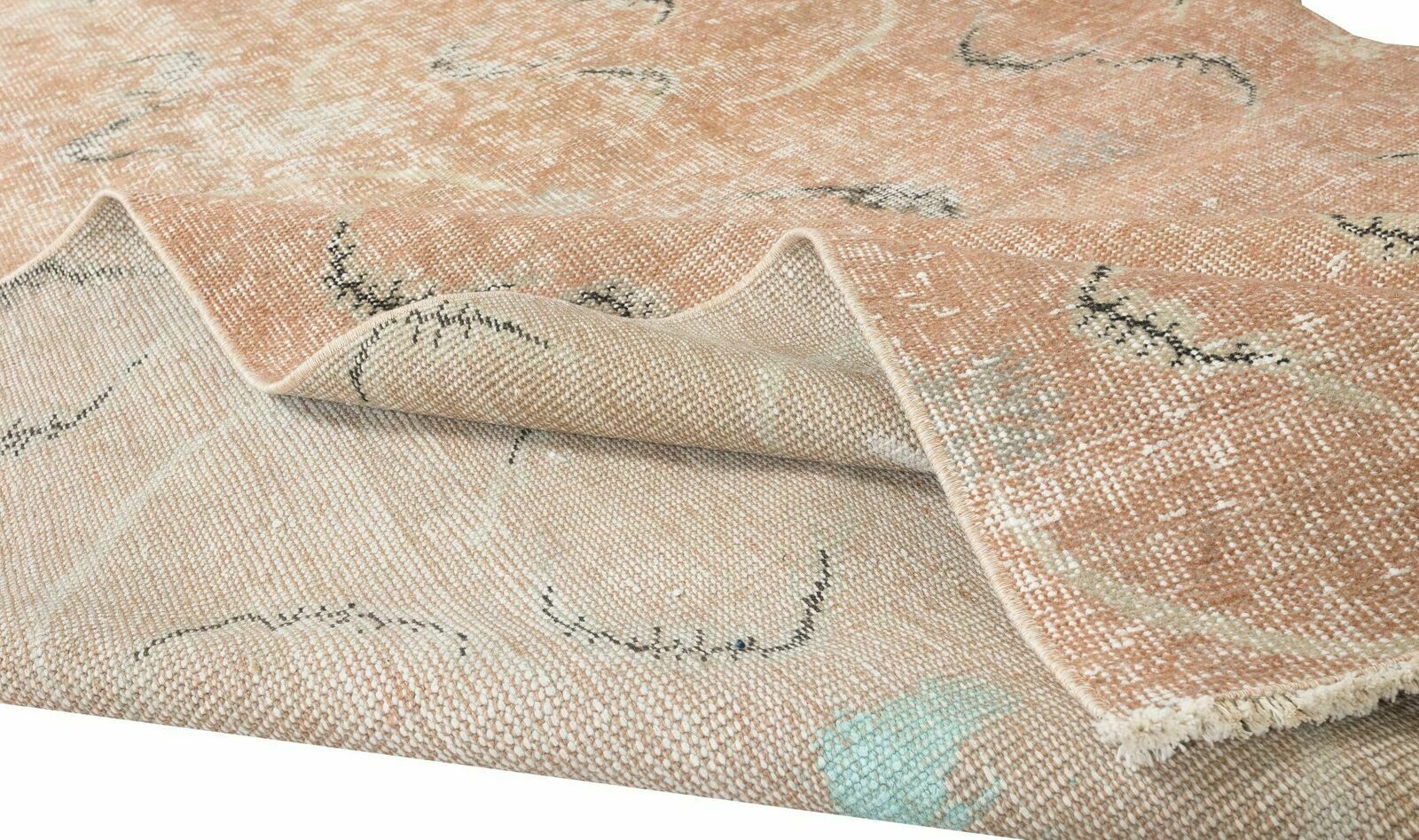 5.6x8.7 Ft Mid Century Modern Handmade Turkish Rug Designed By Zeki Muren photo for sale