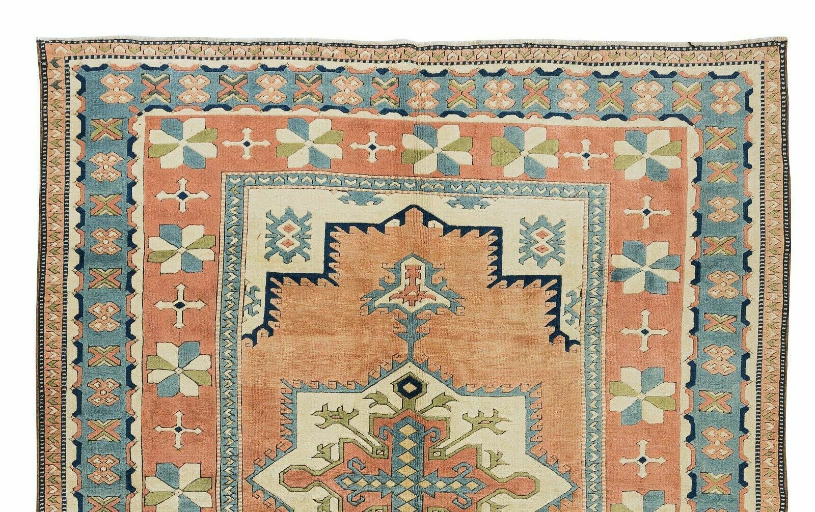 7.6x9 Ft One Of A Kind Turkish Hand Knotted Rug, Traditional Vintage Carpet photo 1171.0