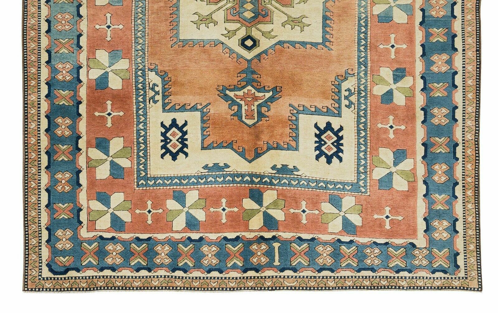 7.6x9 Ft One Of A Kind Turkish Hand Knotted Rug, Traditional Vintage Carpet photo vinterior