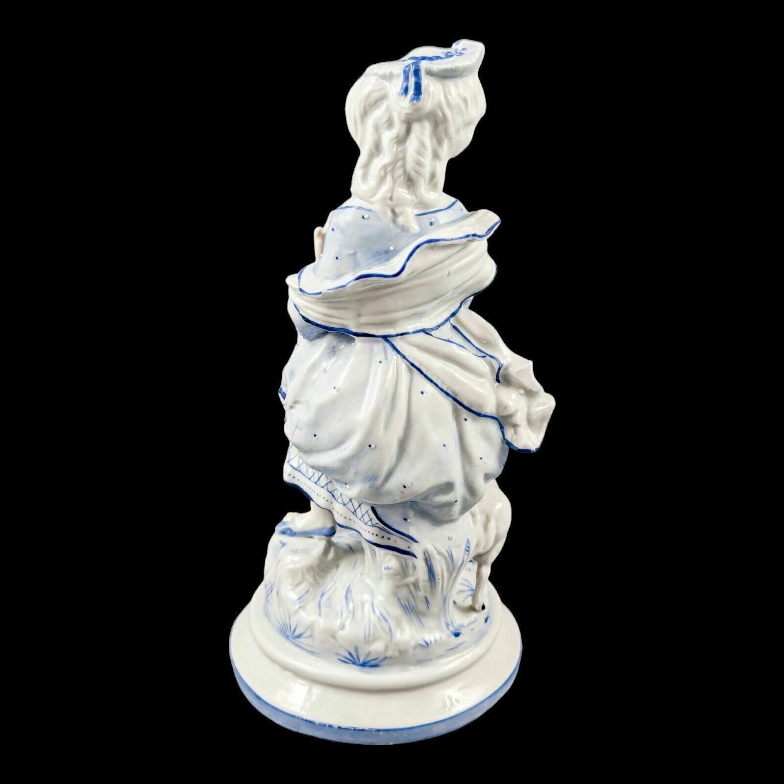 19th Century German Glazed Porcelain Figurine Of A Shepherdess By Conta & Boehme photo Home Decor