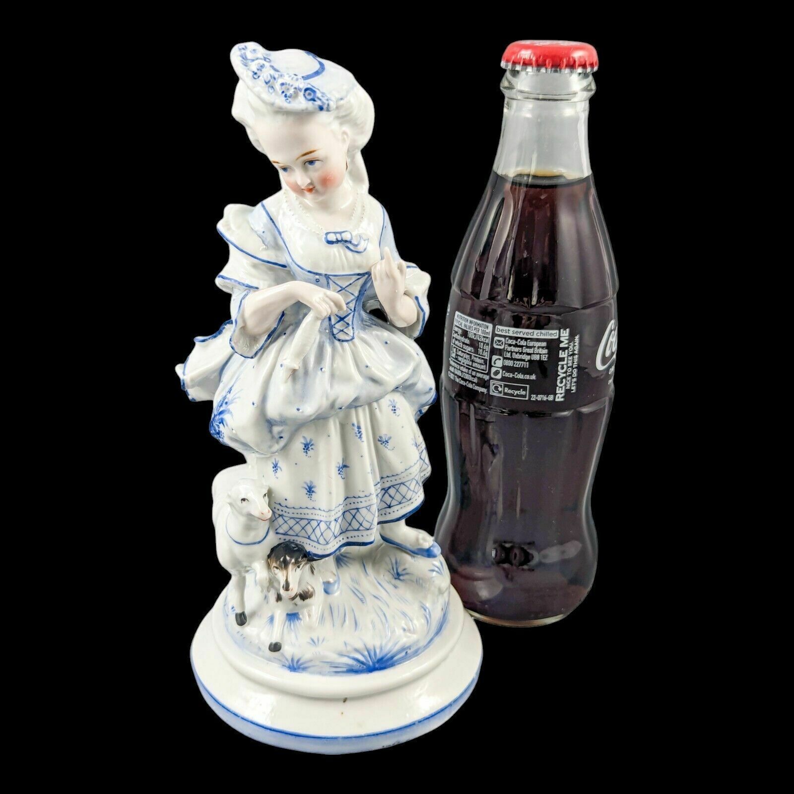 photo furniture 19th Century German Glazed Porcelain Figurine Of A Shepherdess By Conta & Boehme