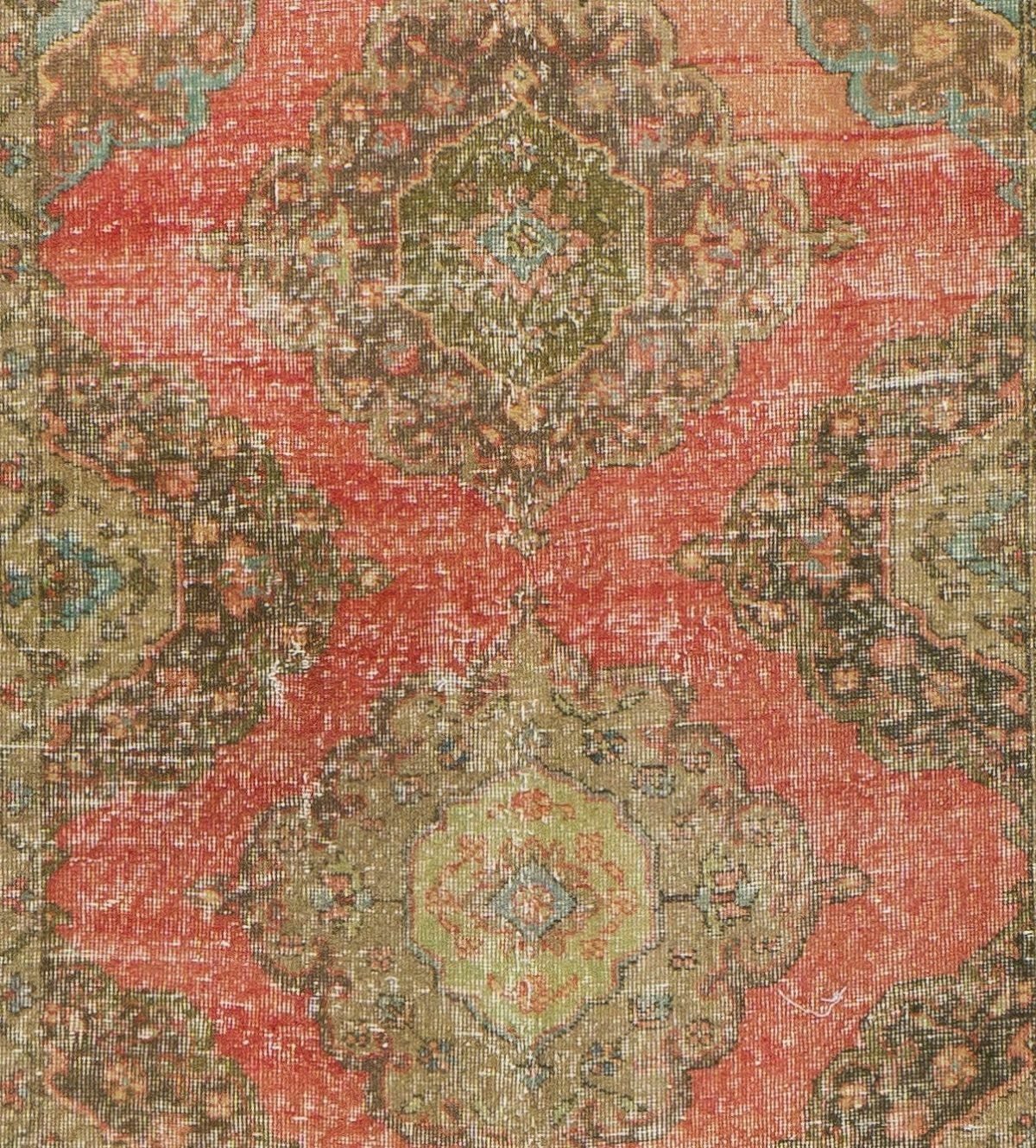 4.6x12.3 Ft Authentic One Of A Kind Vintage Turkish Runner Rug For Hallway Decor photo Textiles