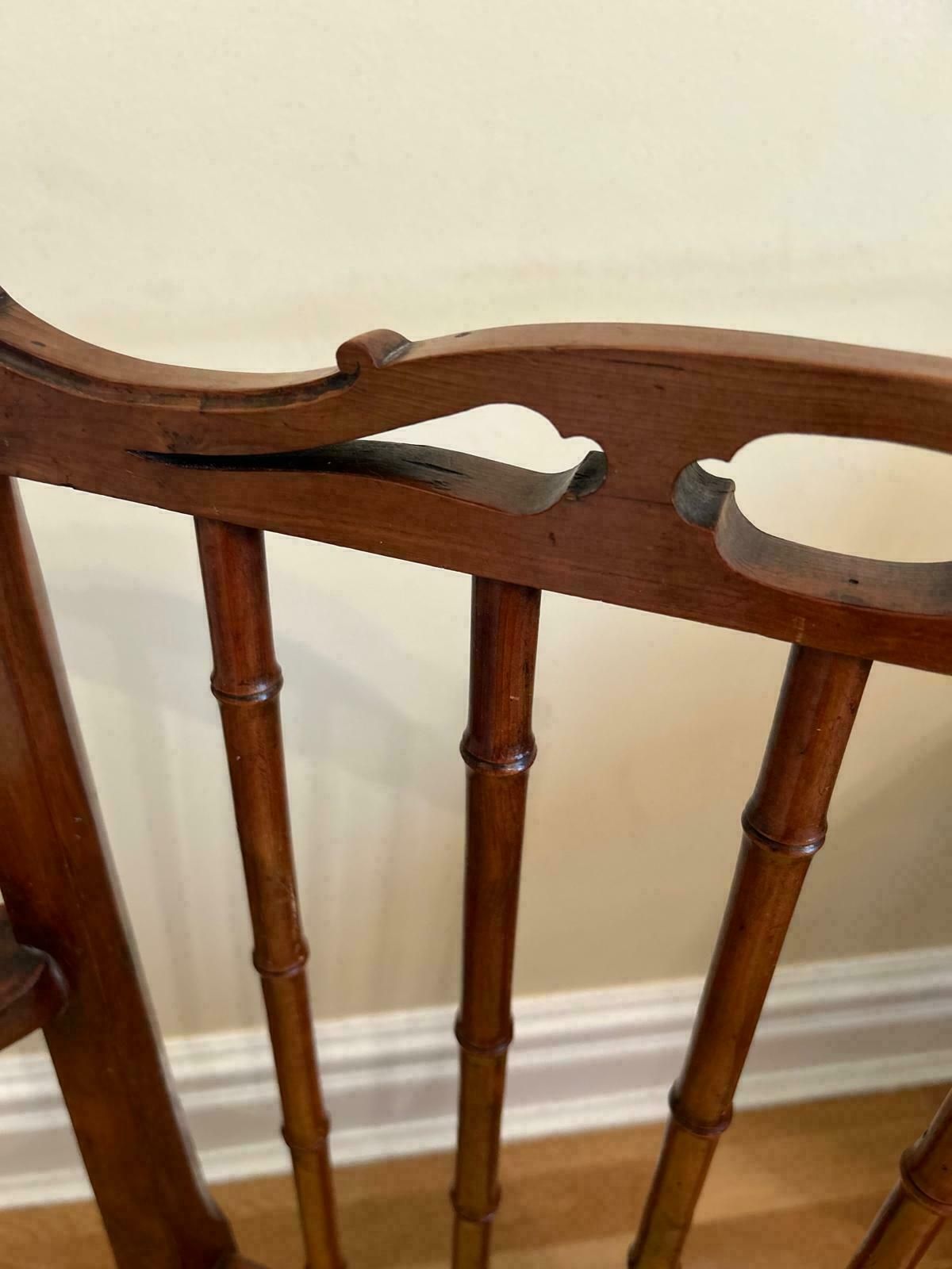 A Pair Of Late George III Solid Yew Wood Open Armchairs photo furniture