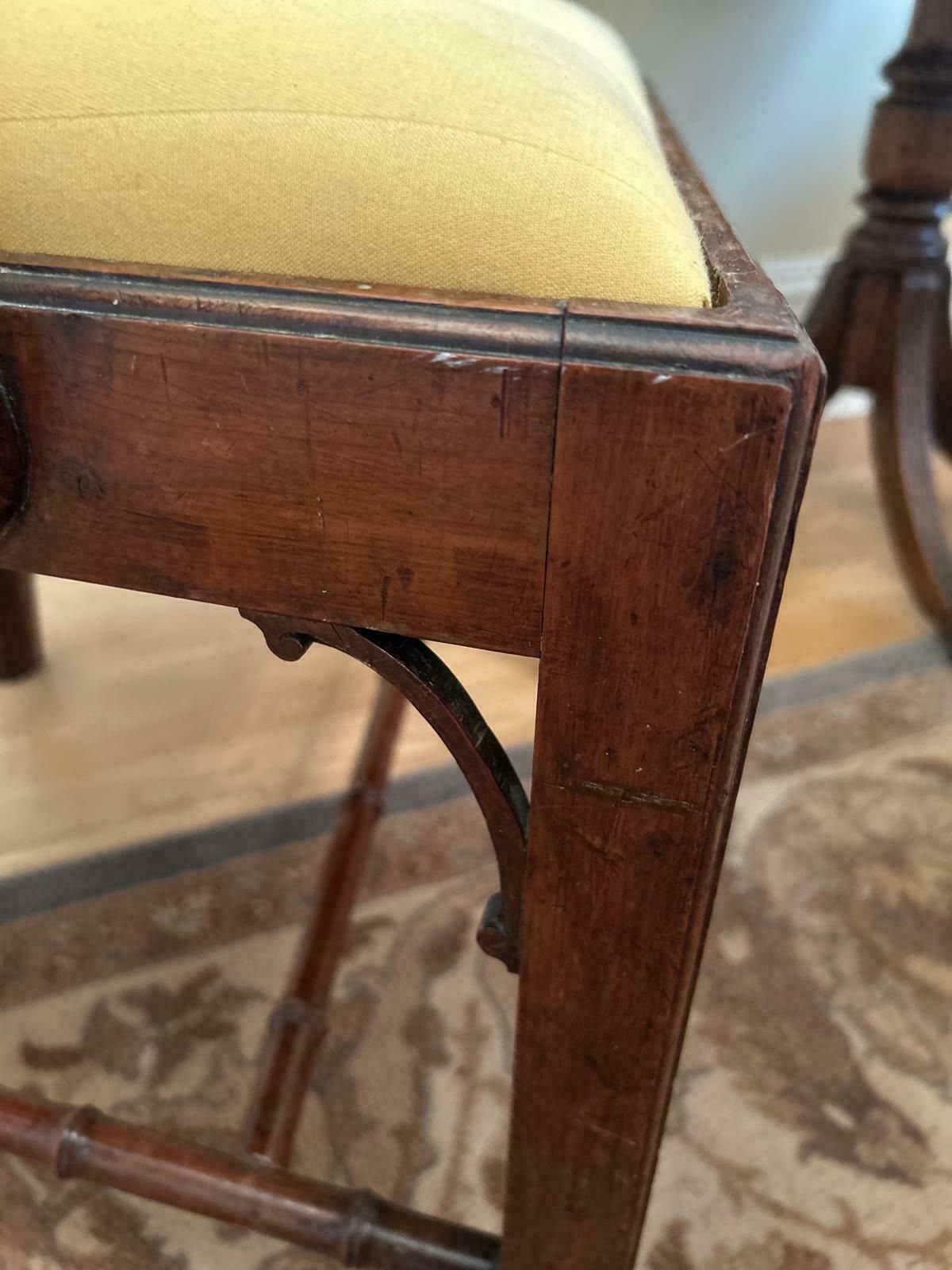 A Pair Of Late George III Solid Yew Wood Open Armchairs photo buy
