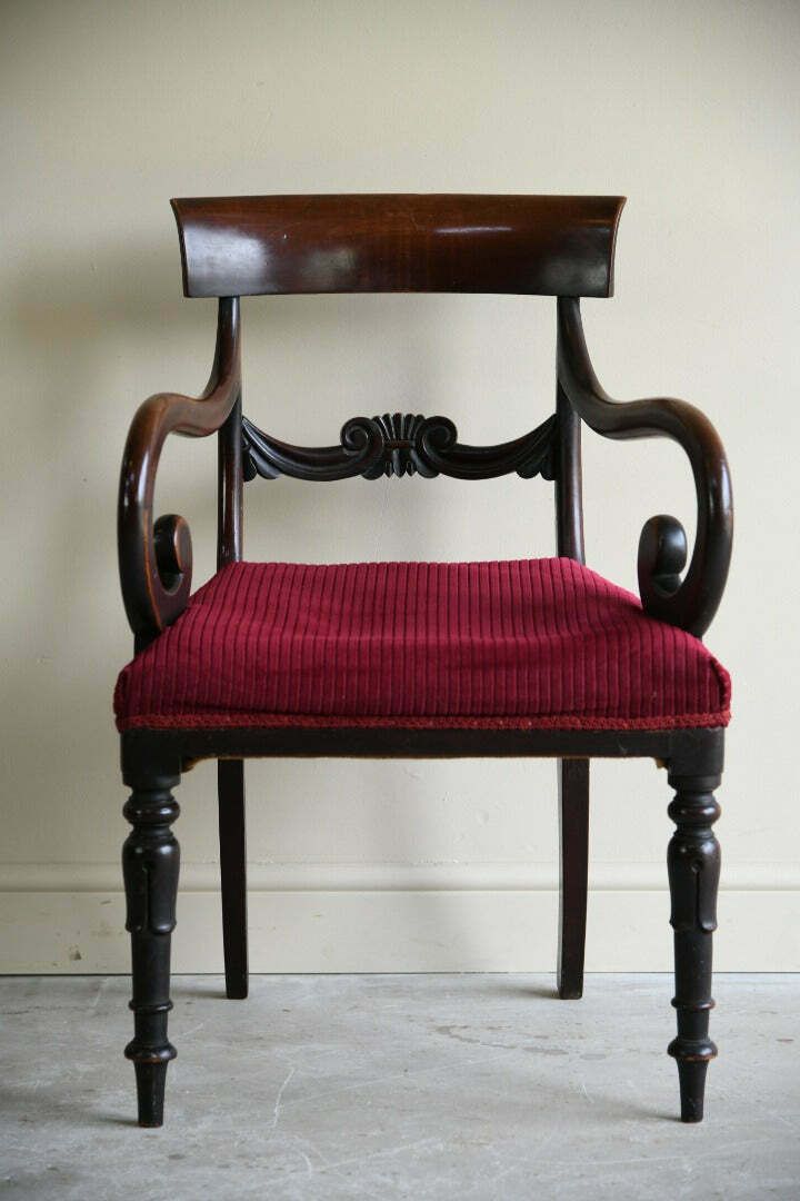 19th Century Mahogany Carver Chair photo furniture