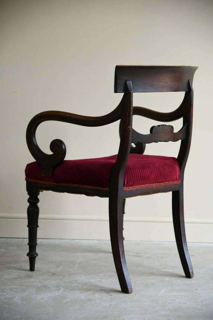 19th Century Mahogany Carver Chair photo 285.0
