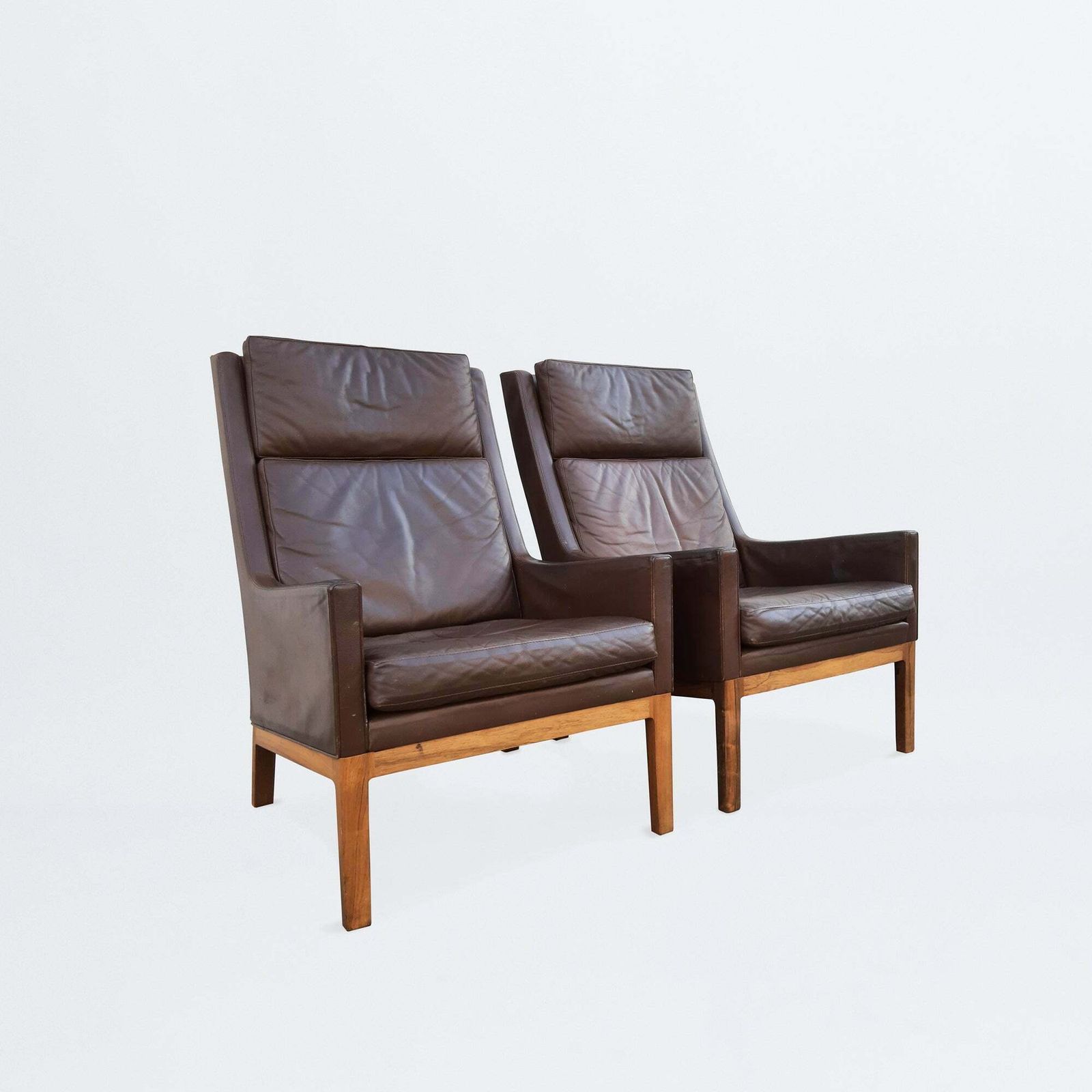 Kai Lyngfeldt Larsen Armchairs Pair photo for sale