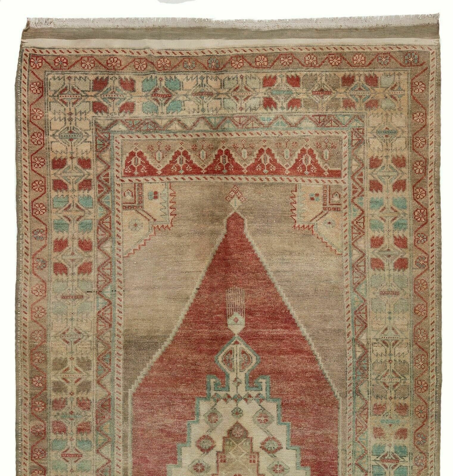 5x9.8 Ft Hand Knotted Vintage Anatolian Area Rug With Tribal Style, Circa 1960 photo furniture