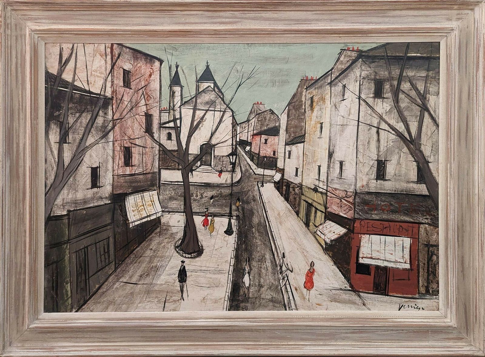Charles Levier (1920 2003) 'Street Scene, Paris'