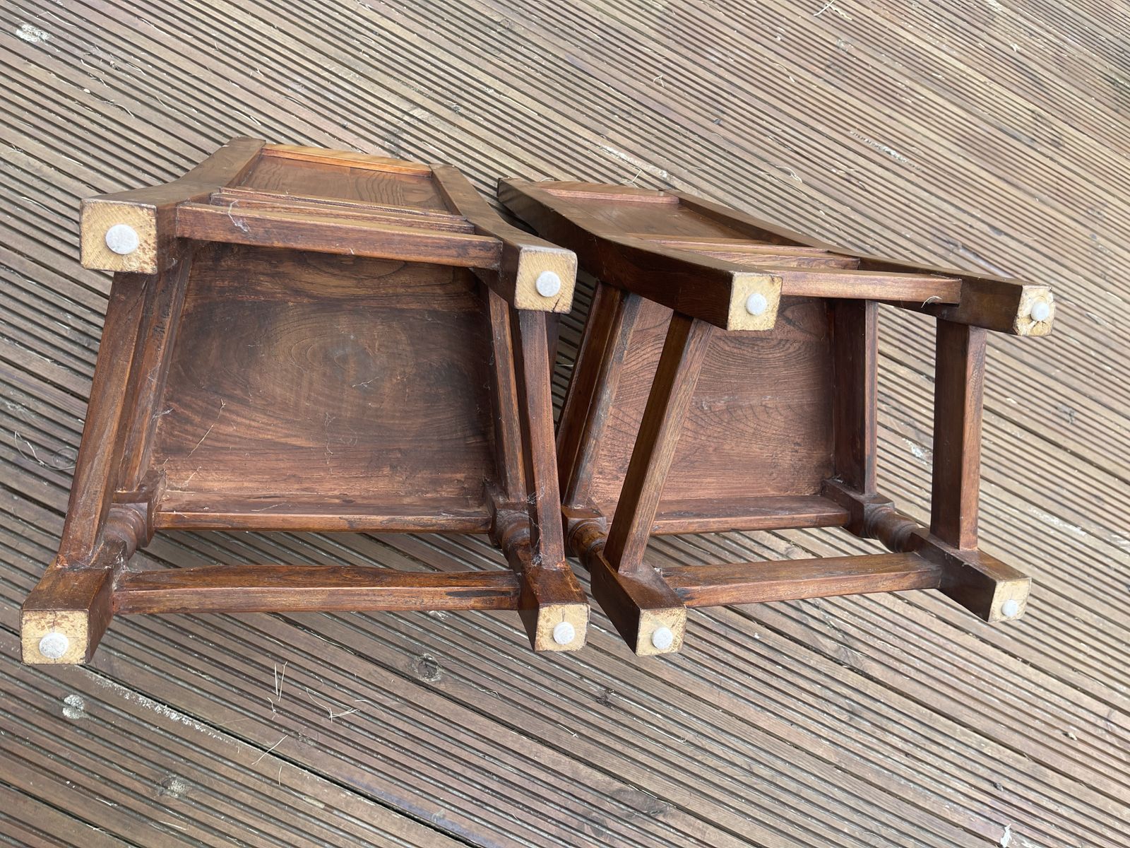 Pair Of Children's Elm Wainscot Chairs photo buy