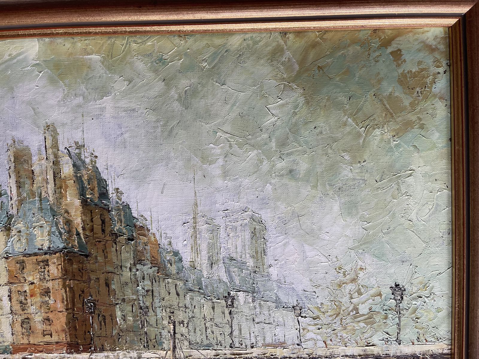 Oil Painting Of Parigi (Paris), France By Bernard Debergh(b1940) photo 600.0