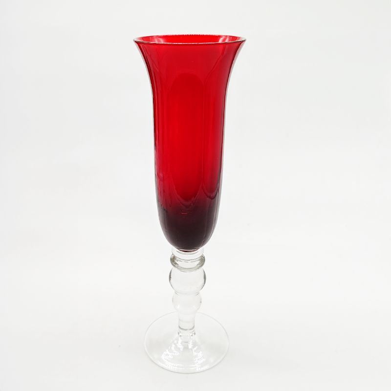 1960s Astonishing Six Ruby Glasses In Murano Glass. 9.05 Am In.   23 H Cm. photo 230.0