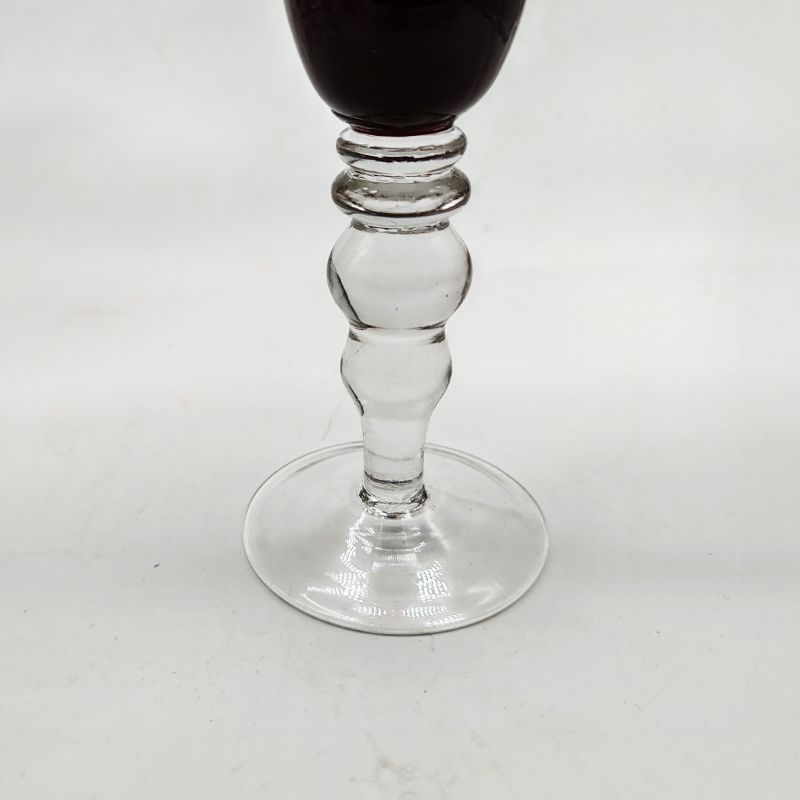 1960s Astonishing Six Ruby Glasses In Murano Glass. 9.05 Am In.   23 H Cm. photo buy