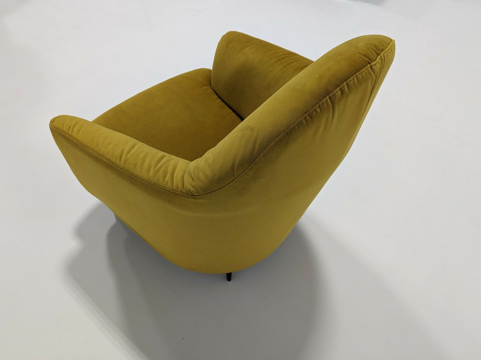 Golden Velvet Yellow Armchair photo buy