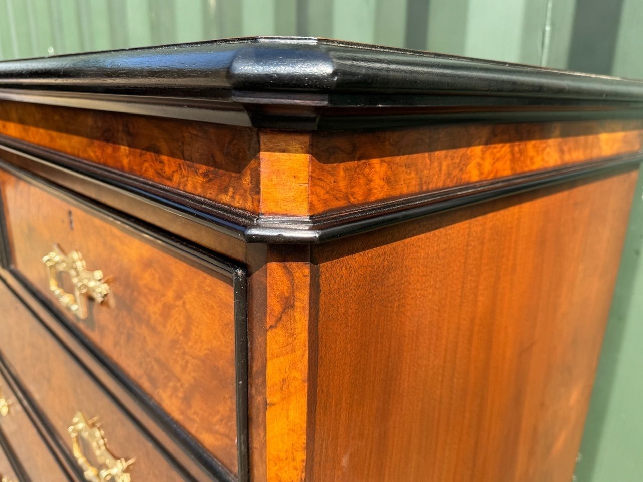 Stunning Quality 19th Century Burr Walnut Chest Of Drawers photo vinterior