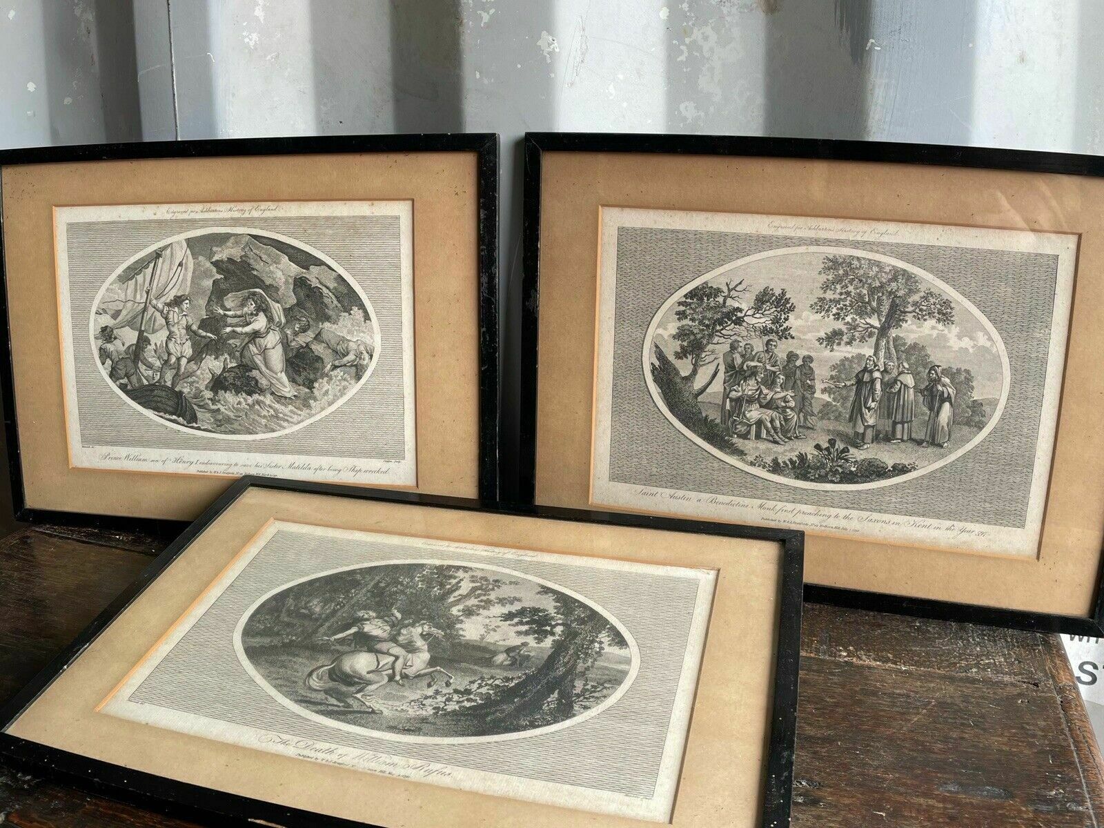 Set Of Three Georgian Engravings Ashburtons Historic W J Stratford 1792 Antique photo furniture