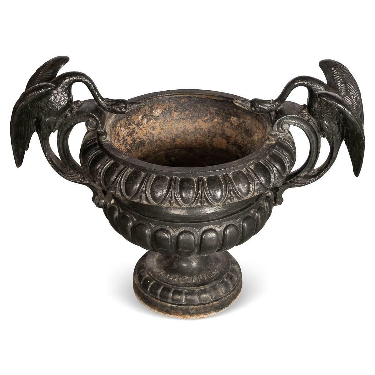 20th Century Set Of 4 Cast Iron Jardinieres, S Zamboni E Hijos, Argentina C.1900 photo furniture