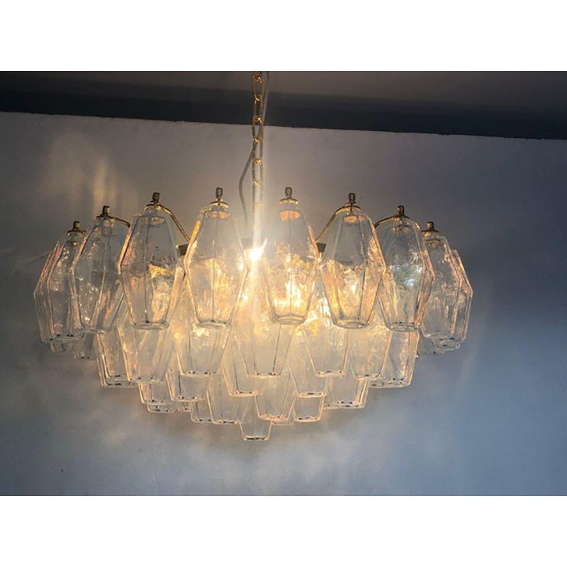 Murano Glass Sputnik Chandelier Poliedro Mazzega Zuccheri Venini Barovier Style photo vintage