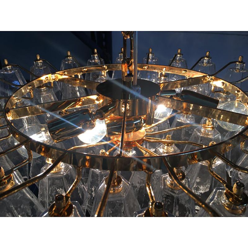 Lighting Murano Glass Sputnik Chandelier Poliedro Mazzega Zuccheri Venini Barovier Style photo