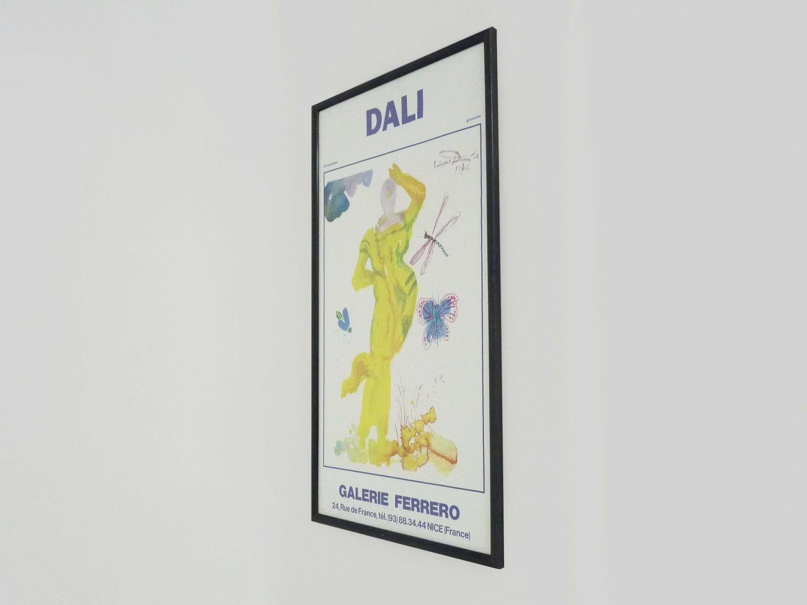 Dali Lithographic Poster   Galerie Ferrero By Salvador Dali, 1976 photo vinterior