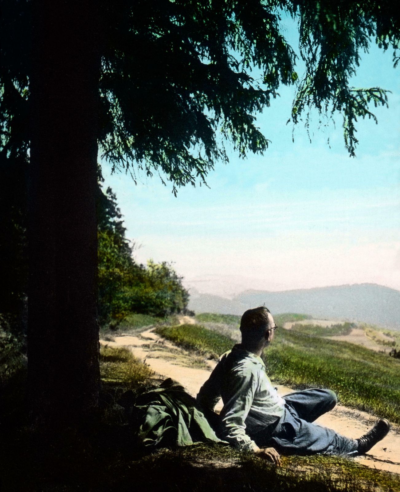 Carl Simon Hiking In Germany In 1920