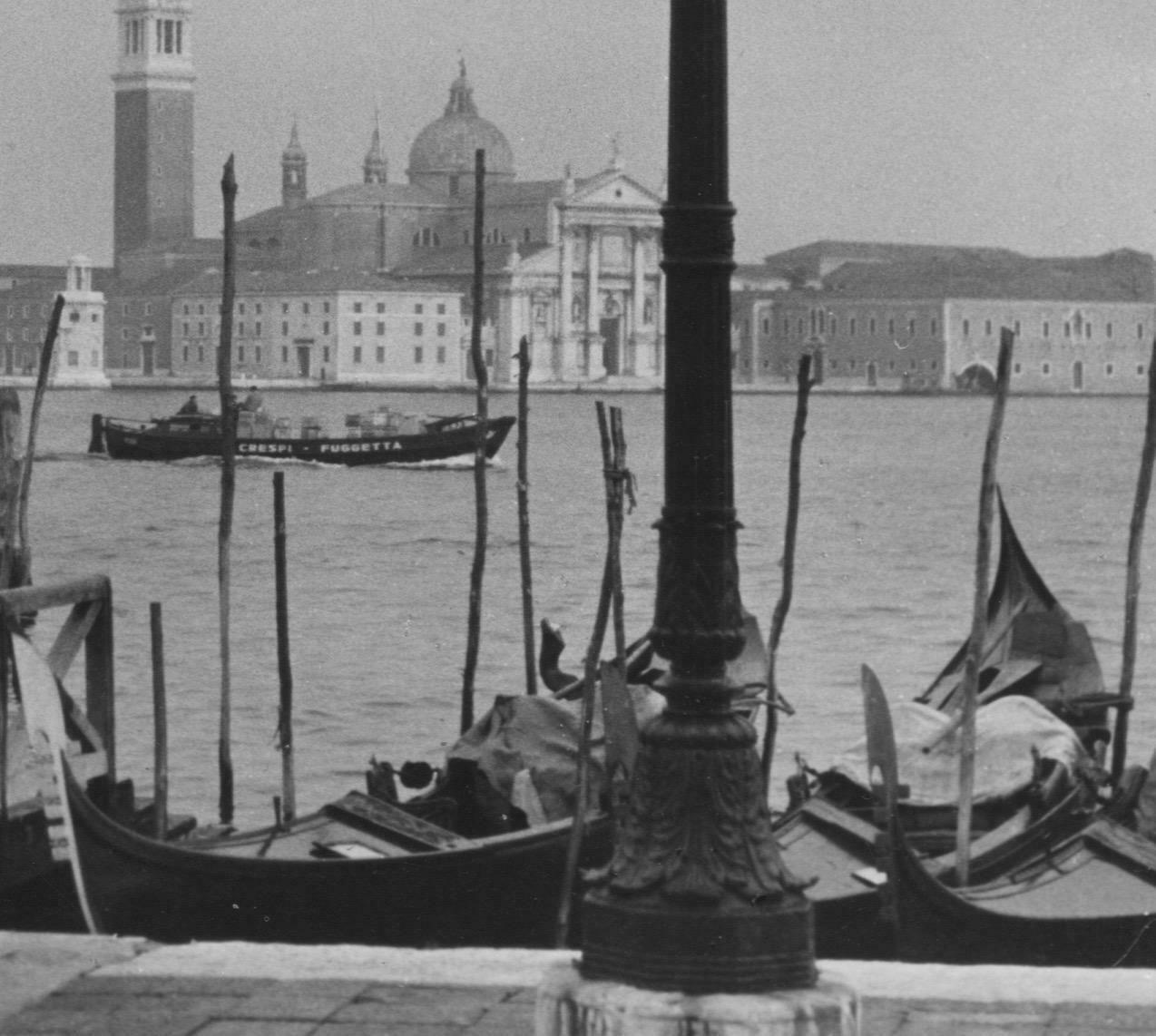 Erich Andres Andres: Venice   Gondolas With People, Italy, 1955 1955 photo for sale