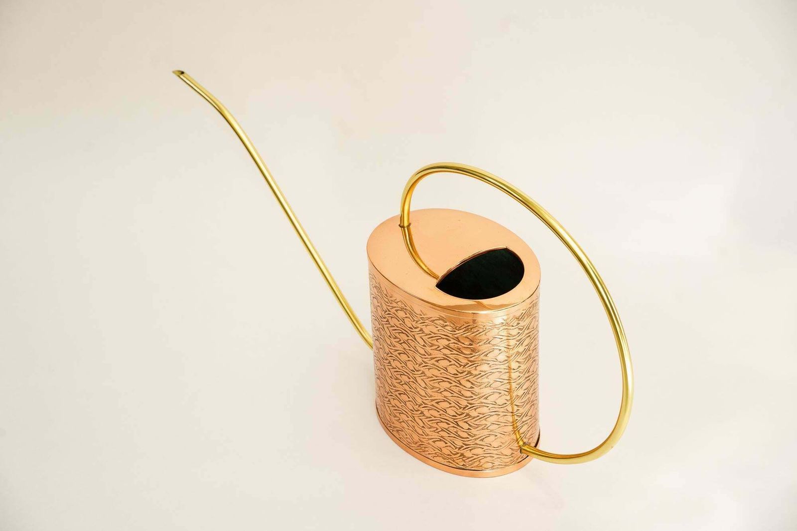 Copper And Brass Watering Can, Circa 1960s photo for sale