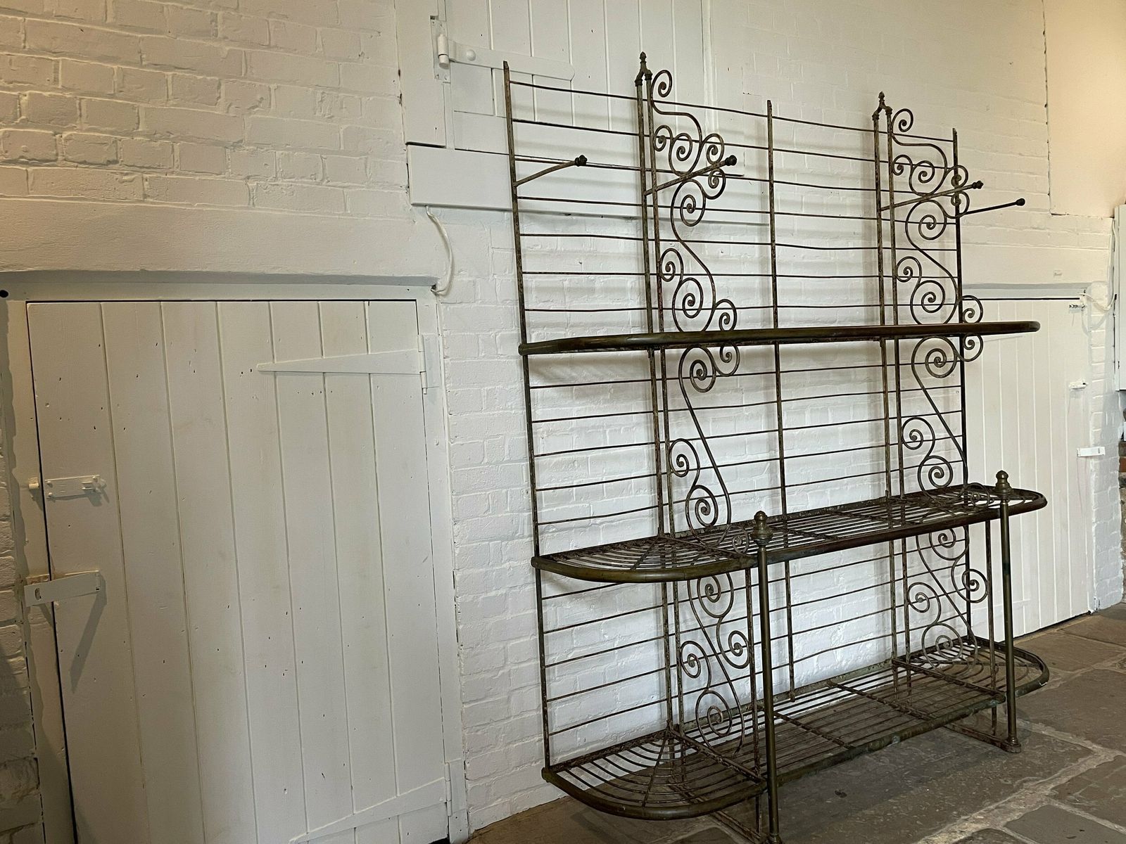 French Baker’s Rack, 1800s, Antique photo vinterior