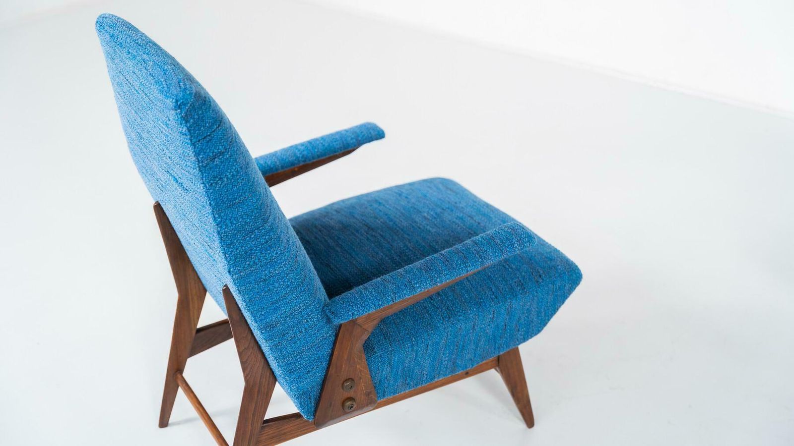 Mid Century Modern Pair Of Armchairs By Vittorio Dassi, Italy, 1960s photo for sale