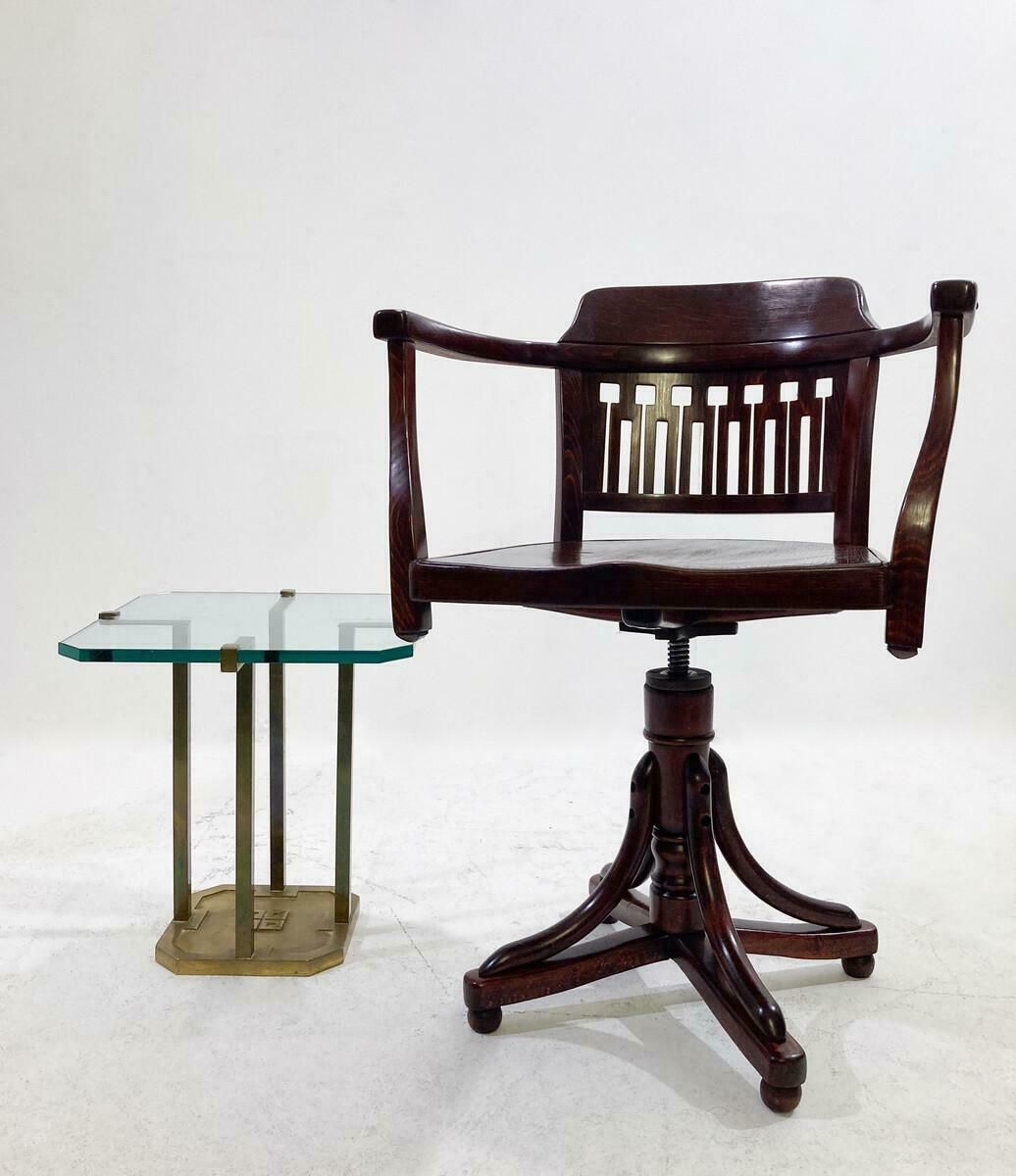 Bentwood Office Chair Otto Wagner For Thonet, 1930s photo furniture