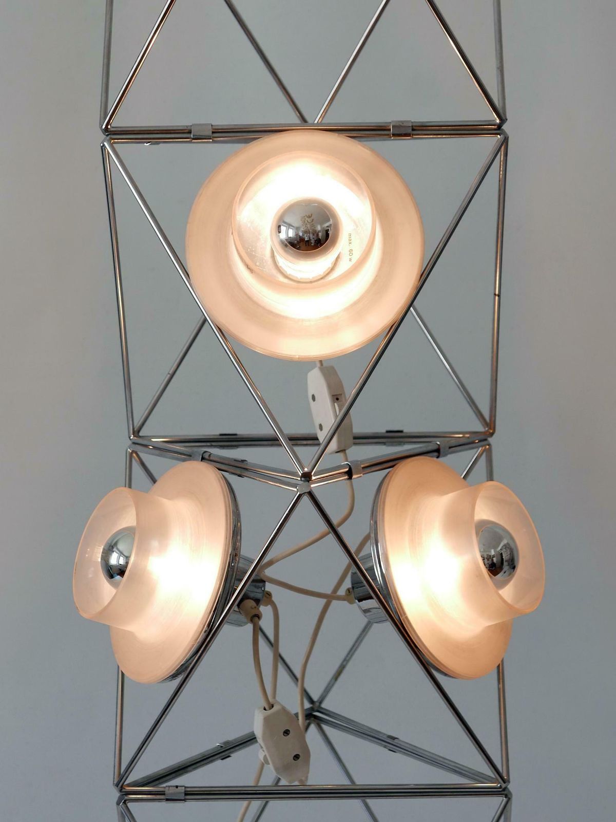 photo furniture Rare Sculptural 'Poliedra' Floor Lamp By Felice Ragazzo For Guzzini Italy 1970s