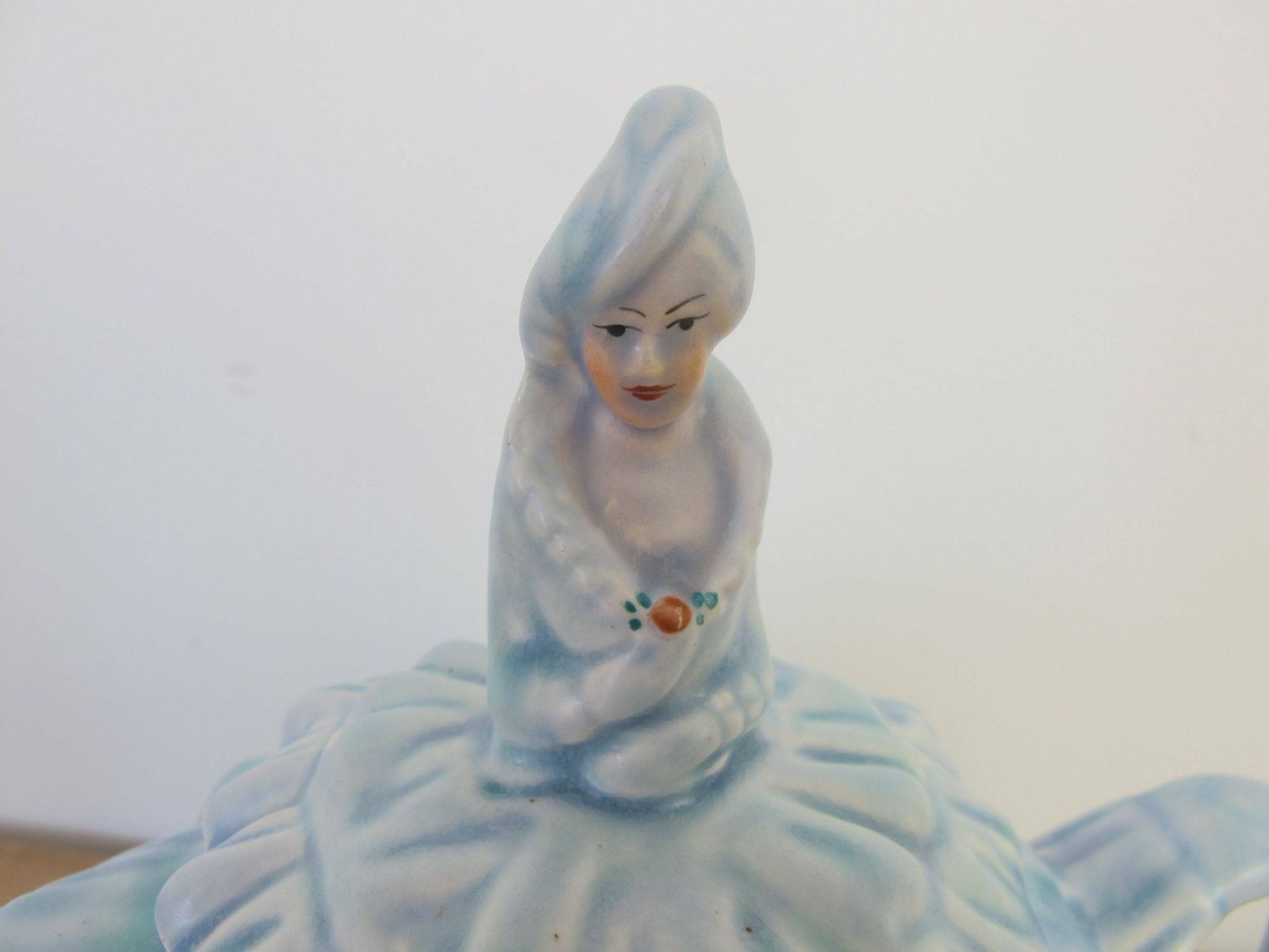 Ye Daintee Ladyee Teapot. Pale Blue Crinoline Lady Teapot No. 824571 Made By Sadler, England. photo furniture