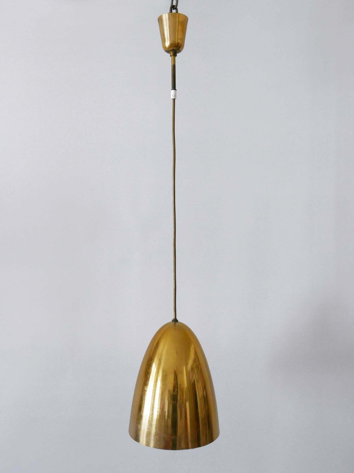 1 Of 4 Elegant Mid Century Modern Pendant Lamps Or Hanging Lights Germany 1950s photo for sale