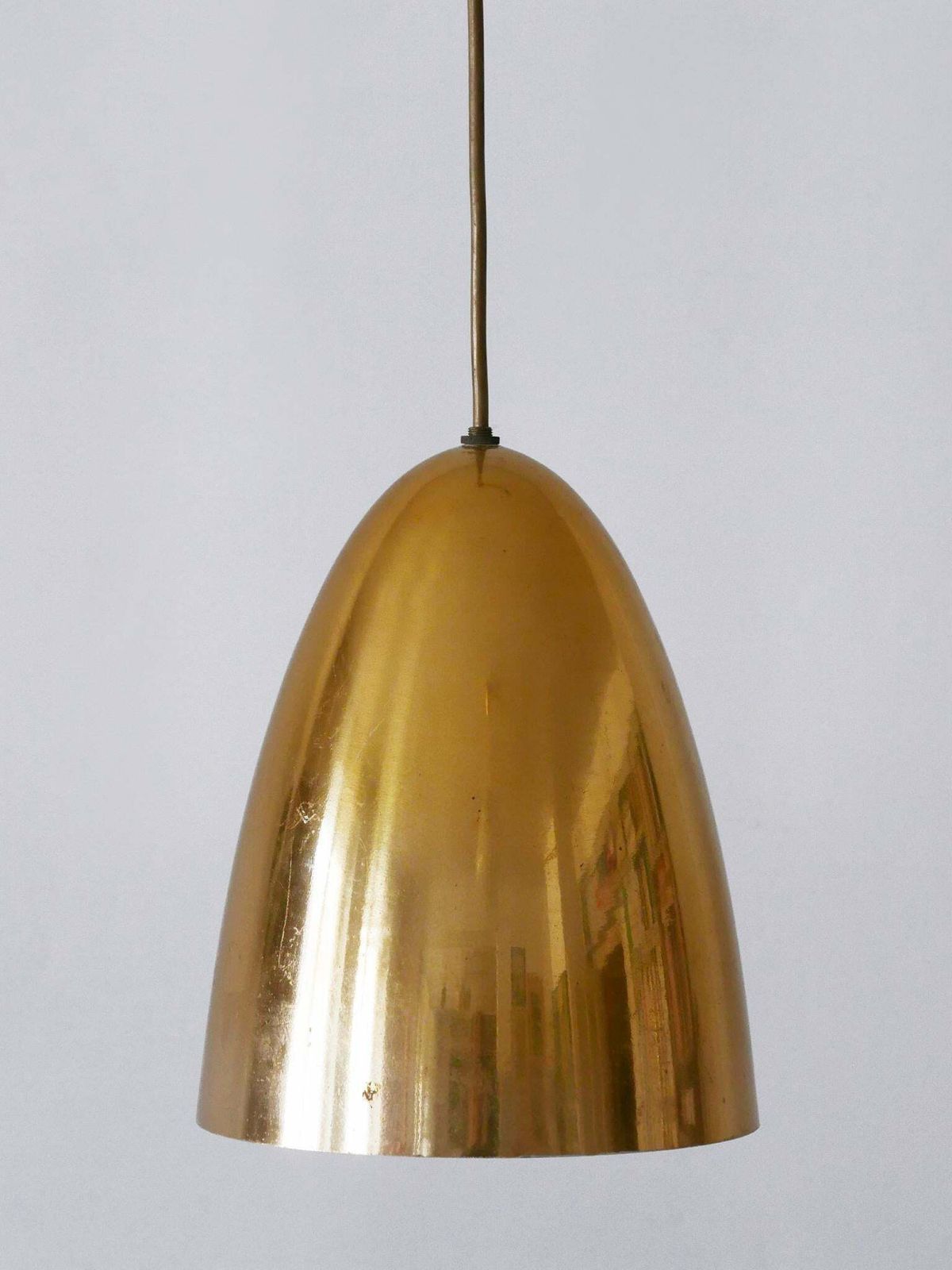 1 Of 4 Elegant Mid Century Modern Pendant Lamps Or Hanging Lights Germany 1950s photo 1581.0