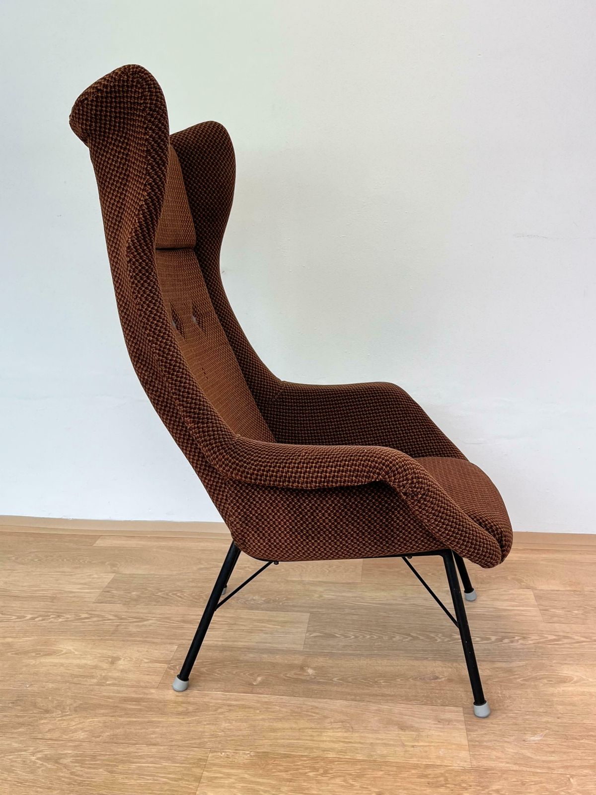Original Design Fiberglass Wing Chair By Miroslav Navratil, 1970s photo furniture