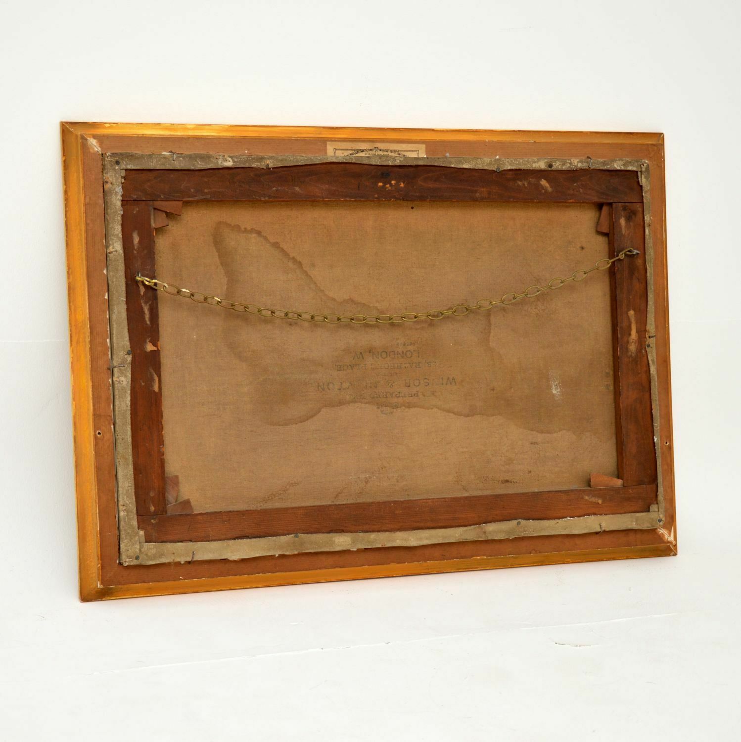 photo furniture Antique Victorian Landscape Oil Painting
