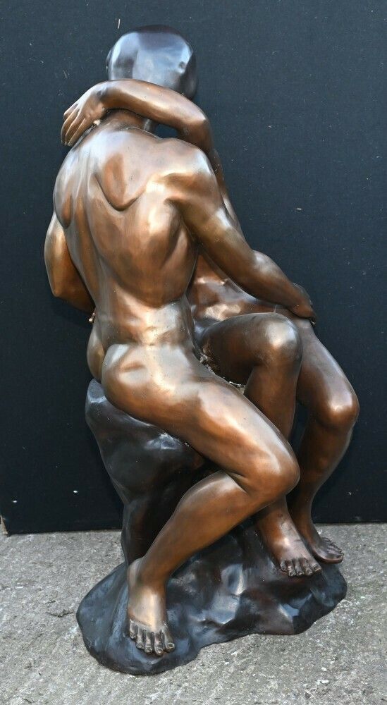 Lifesize Bronze The Kiss Statue After Rodin Garden Casting photo buy