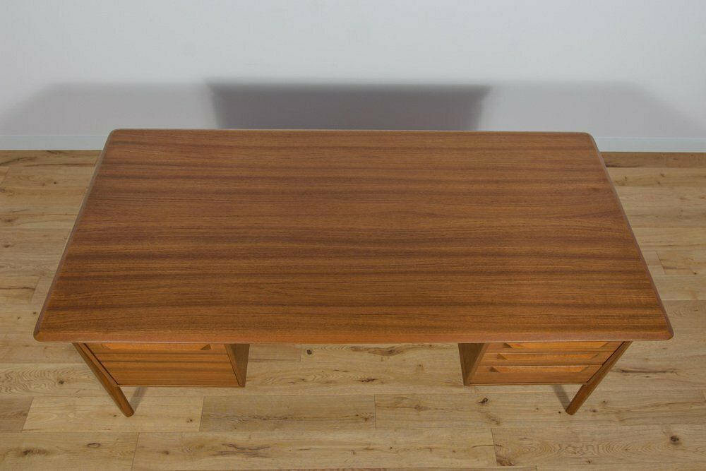 Mid Century Teak Desk By Ib Kofod Larsen For Seffle Möbelfabrik, Sweden, 1950s photo buy
