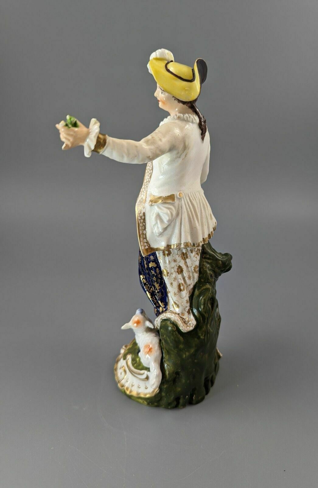 Antique Derby Porcelain Figurine Of A Shepherdess C.1830, The Bloor Period photo for sale