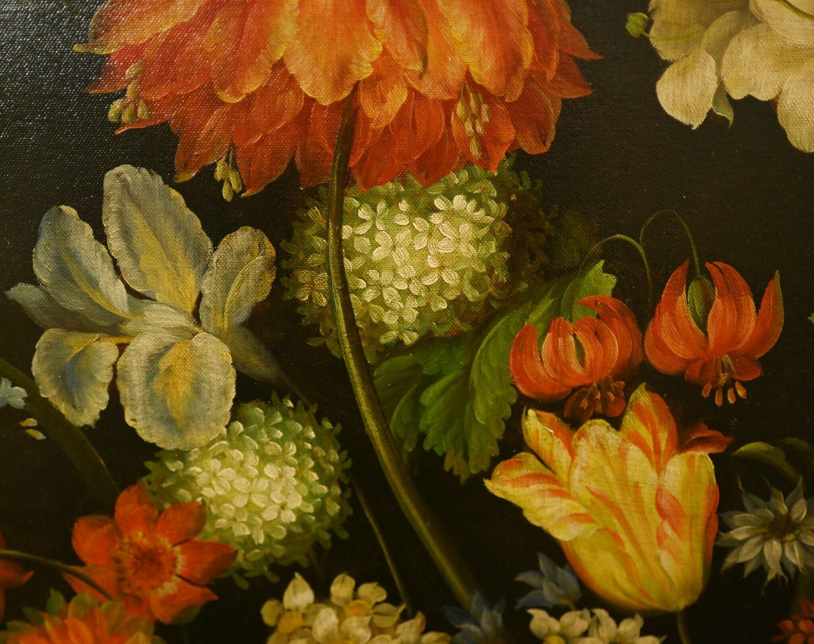 photo furniture French Still Life Floral Oil Painting Cafe Flowers